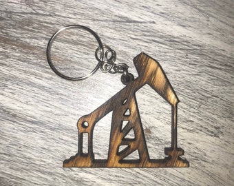 Oilfield Pumpjack Keychain