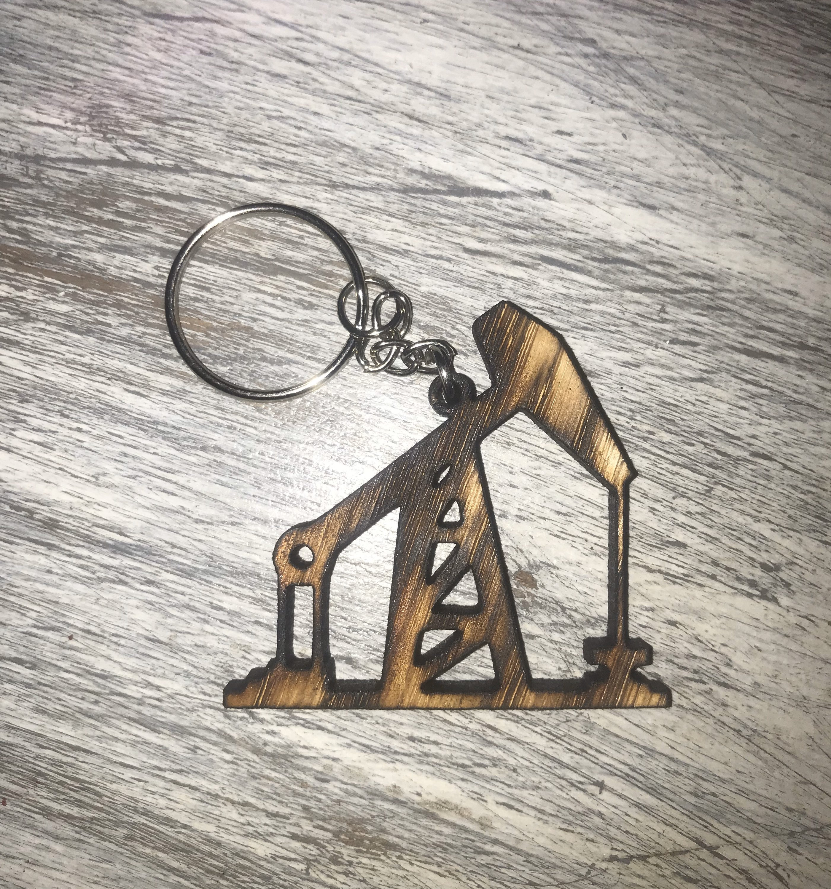 Oilfield Pumpjack Keychain