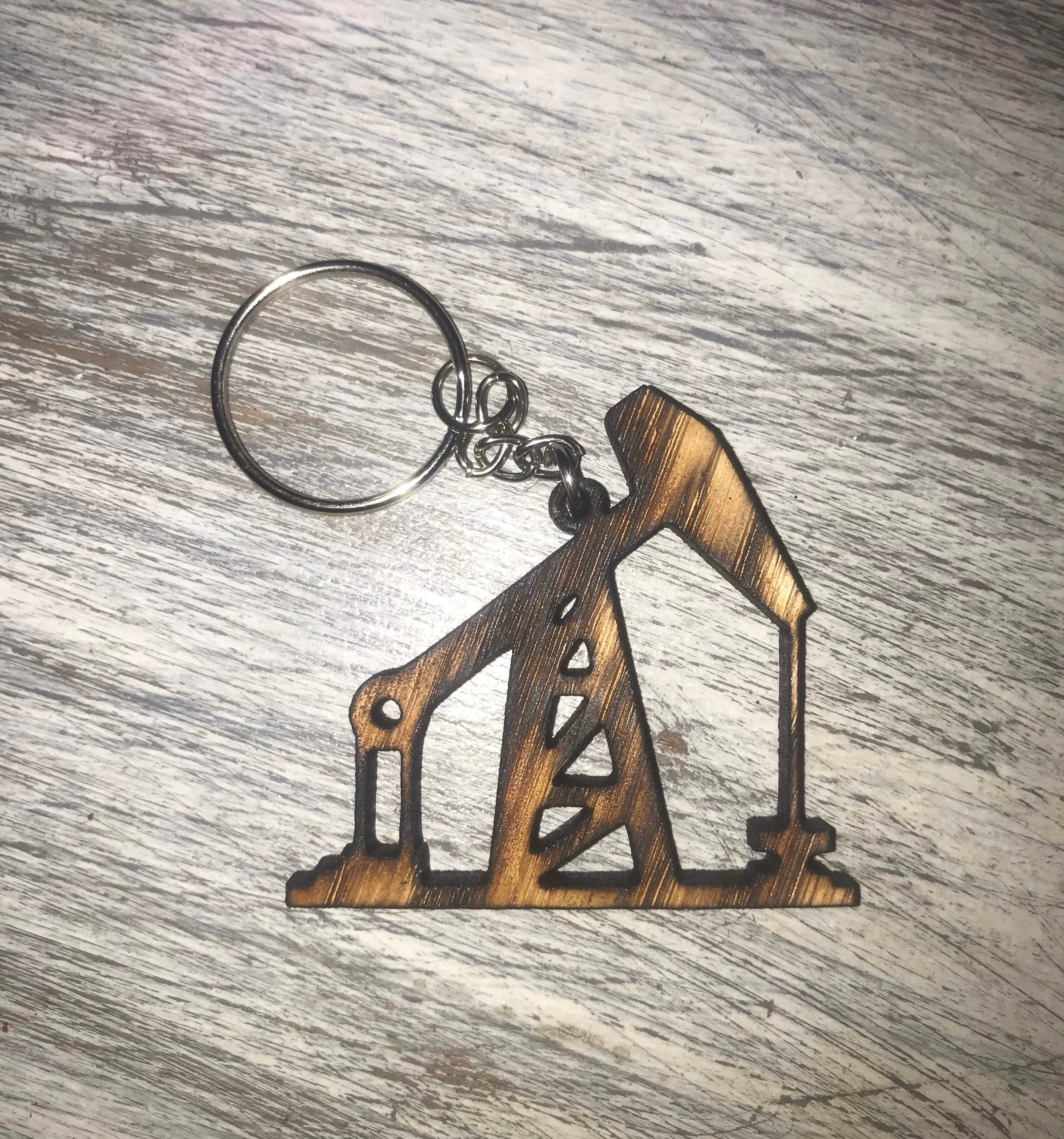 Oilfield Pumpjack Keychain -  UK