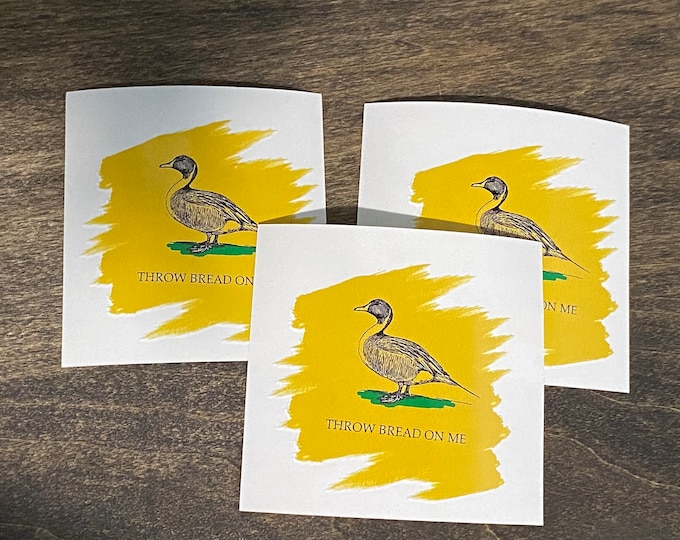 Throw bread on me/don’t tread on me/parody/sticker/custom decals/gifts/decal/funny/humor