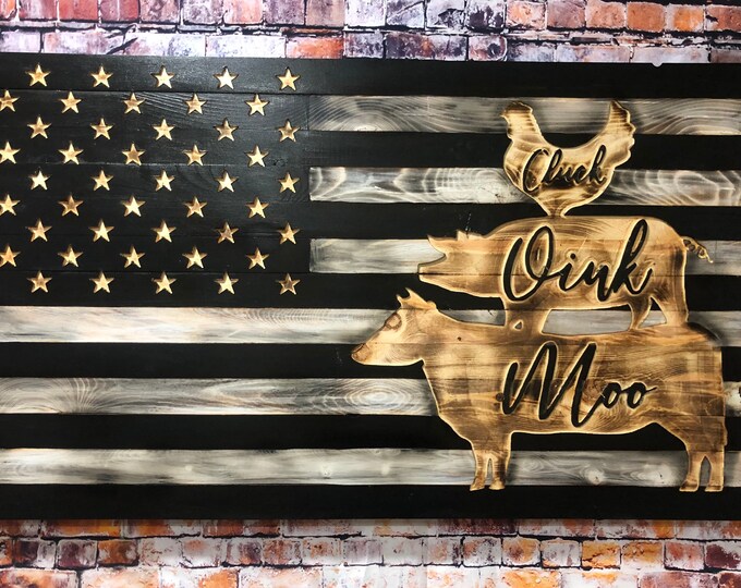 Farmhouse/cow,pig,chicken/Home Decor/Wood Sign/Wood Sign/Wood Flag/Flag/sign/Wall Art/Wall Hanging