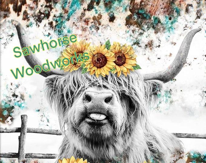 Highland cow/cow/sunflower/20 oz tumbler png/png/tumbler files/downloads/digital files