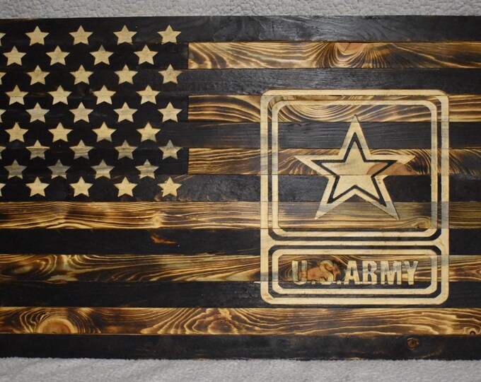 U.S Army Wooden Flag