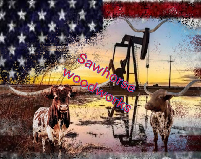 Oilfield/Pumpjack/cows/longhorn/20 oz tumbler png/digital files/downloads/png/tumbler files/American flag