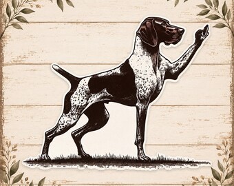 Pegatina Birddog/pointer FU: Calcomanía de vinilo impermeable para computadoras portátiles, vasos, vehículos o cualquier otra cosa.