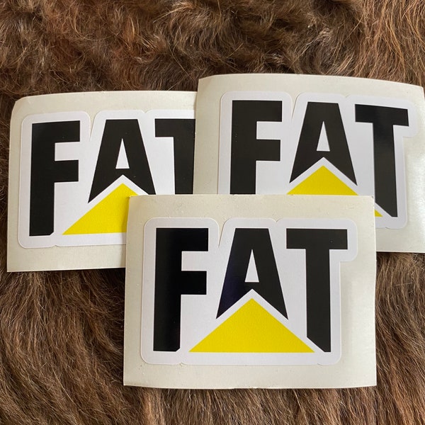 FAT/Sticker/CAT/funny sticker/vinyl sticker/Hardhat sticker/