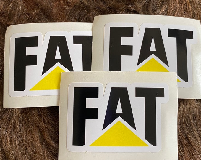 FAT/Sticker/CAT/funny sticker/vinyl sticker/Hardhat sticker/