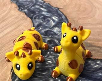 3D giraffe/3D print/giraffe/articulated/toys/fidget/kids/nature lover/safari/flexible giraffe/custom/adorable/cute toys