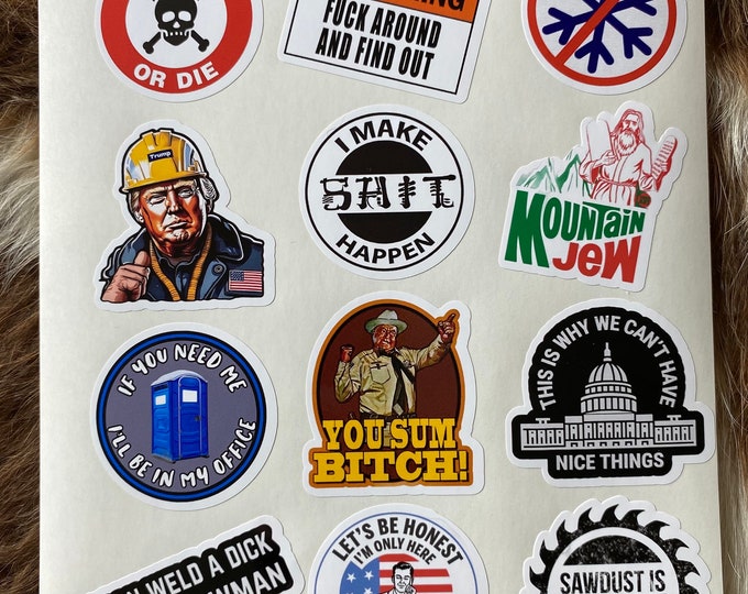 Hard hat/sticker pack/gifts/blue collar/laptop stickers/vinyl stickers/stickers/this is why we can’t have nice things/trump/Fafo/