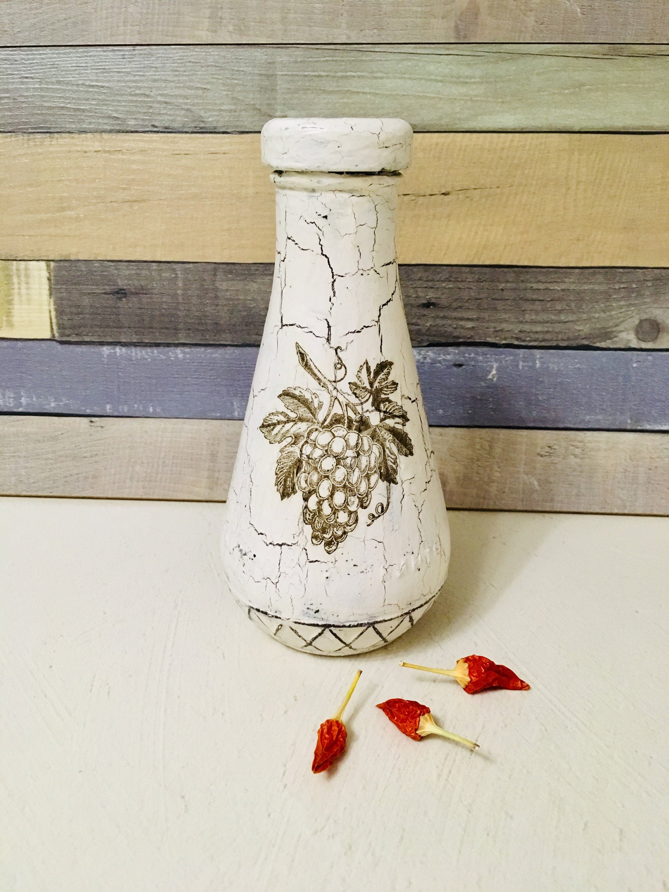 Mini bottle Olive oil or balsamic vinegar Farmhouse cottage Etsy