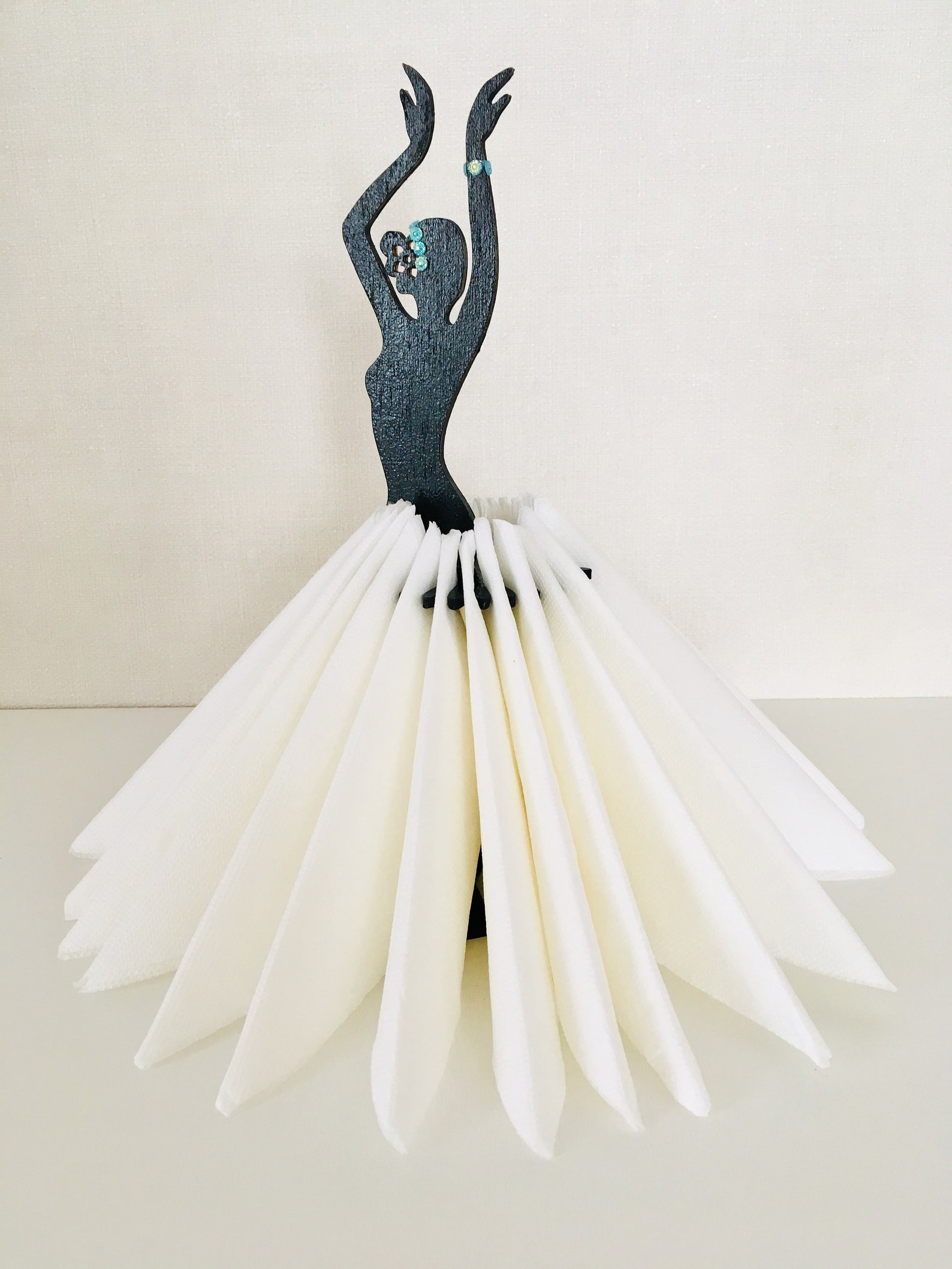 Stylish Napkin Holder Wood Elegant Womens That Hold Napkins Etsy