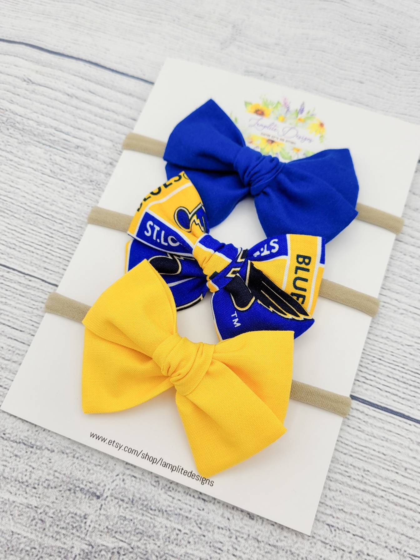 St. Louis Blues Hairbow Hair Bow *Gloria* Stanley Cup Champions *FREE  SHIPPING!*