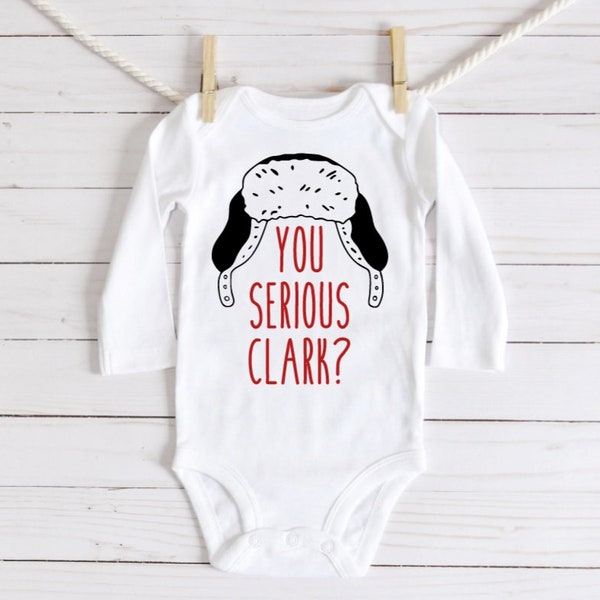 You Serious Clark? bodysuit outfit - Uncle Eddie Vacation hat - Christmas pants - funny - baby toddler girl boy