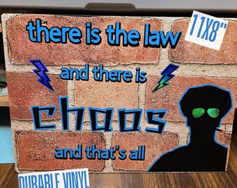 Leland Coyle from The Outlast Trials game Vinyl Sign Dirty Cop