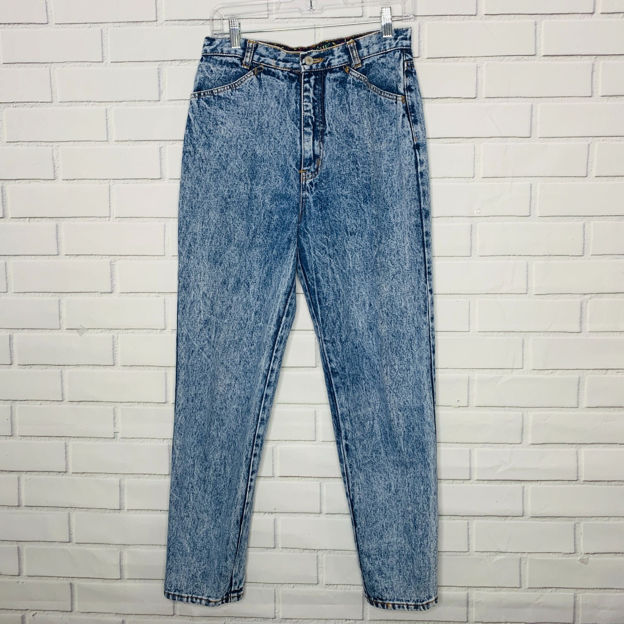 Vintage Jordache Jeans Acid Stone Wash Ankle Bows High Rise - Etsy