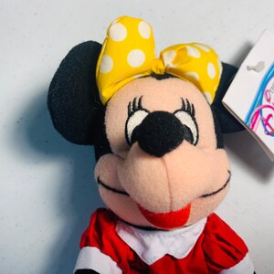 vintage The Disney Store mini bean bag plush stuffed animal Minnie Mouse 8 inch image 3
