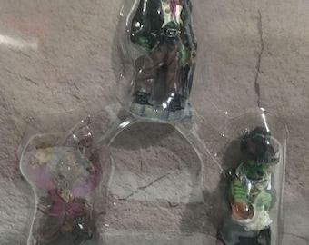 NEW Halloween village figurines Tombstone Corners werewolf witch etc
