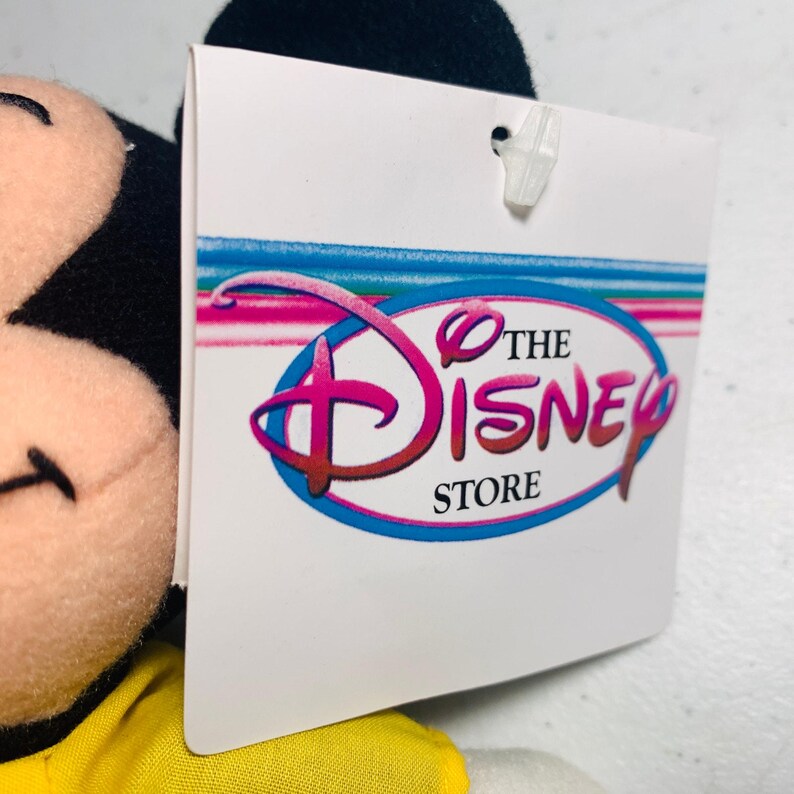 Peluche mini vintage de The Disney Store con forma de Espíritu de Mickey Mouse. imagen 7