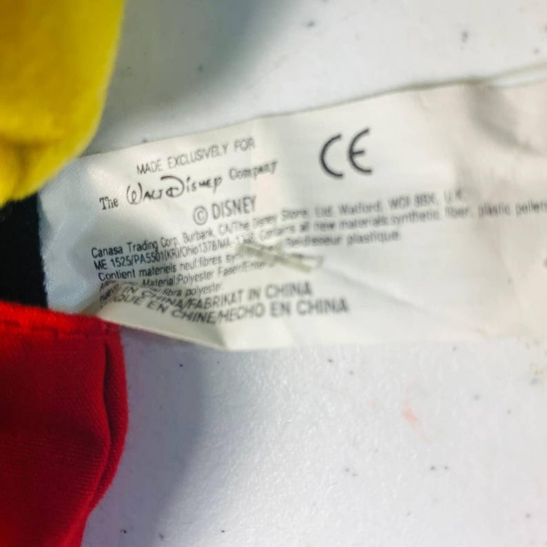vintage 1980s Disney Catalog Outlet plush stuffed animal Mickey Mouse with tag 8in 画像 7