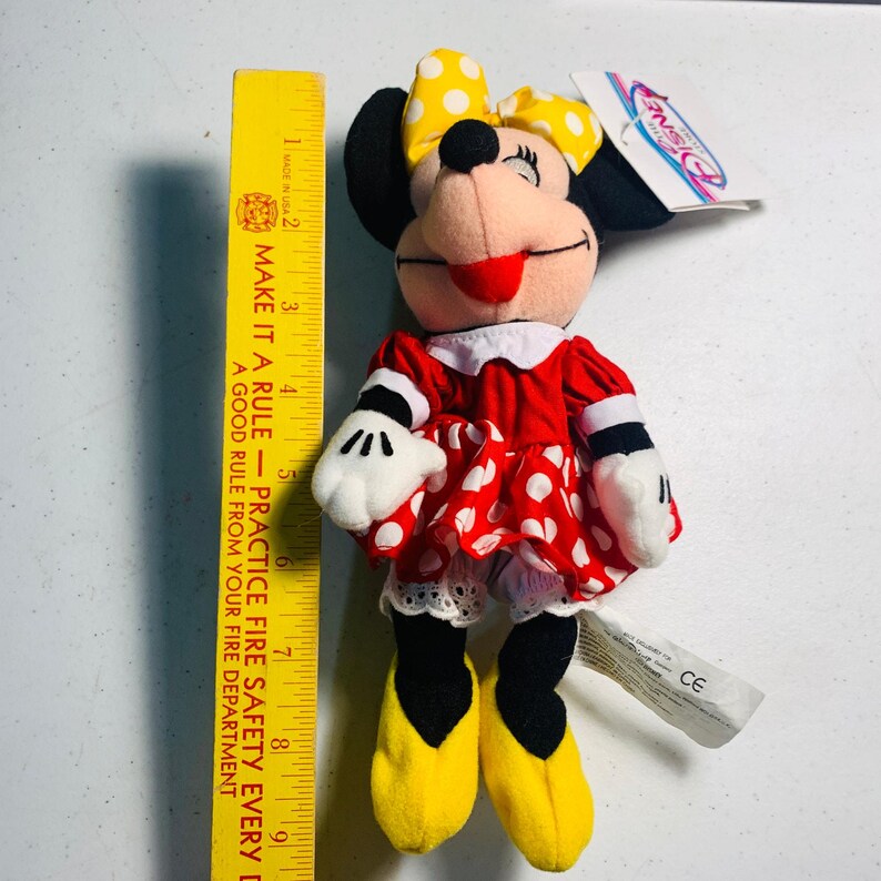 vintage The Disney Store mini bean bag plush stuffed animal Minnie Mouse 8 inch image 5