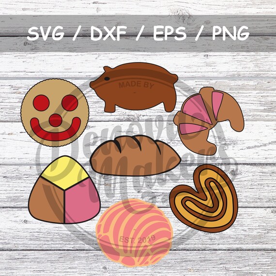 pan dulce cut files etsy etsy