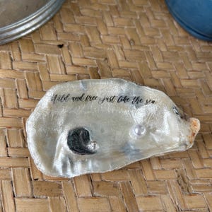 Oyster shell trinket dish table decor