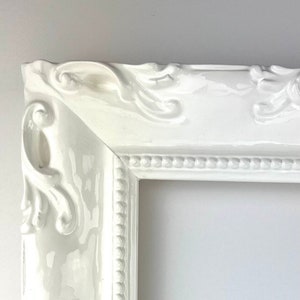 White Glossy Italian Premium Frame- 11 x 14