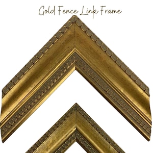 Gold Fence Link Frame  - 5x7 8x10 9x12 11x14 12x12 12x16 14x18 16x20 20x24