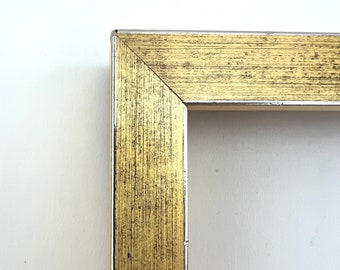 Bright Gold/Silver Frame 3/4" Frame  - 5x7 8x10 9x12 11x14 12x12 12x16 14x18 16x20 20x24
