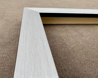 Brushed Silver w/black 3/4" Frame- 11 x 14
