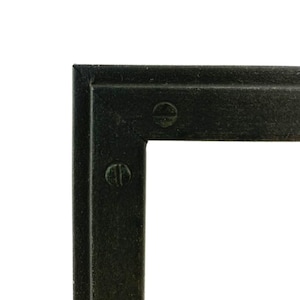 Rustic Black Frame w/imitation screw decoration- Multiple Sizes
