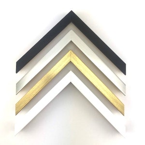 Black, Silver, Gold White Modern Fine Frame - 5x7 8x10 9x12 11x14 12x12 12x16 14x18 16x20