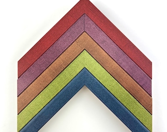 Colorful Stain Finish Frames - 5x7 8x10 9x12 11x14 12x12 12x16 14x18 16x20 20x24
