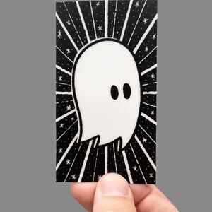 Ghostastic glow in the dark ghost sticker for phones, phone cases, water bottles, laptops and skateboards image 1