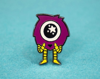 Maple the Meengo enamel pin, cute enamel pin for backpacks, bags, coats, lanyards, fu monster enamel pin, enamel pin collector, gift idea