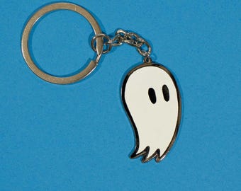 Glow-in-the-Dark Ghost Keychain | Spooky Ghostie Named Fred Key Ring