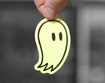 Glow-in-the-Dark Ghost Sticker | Ecto Fred the Ghost Waterproof Decal
