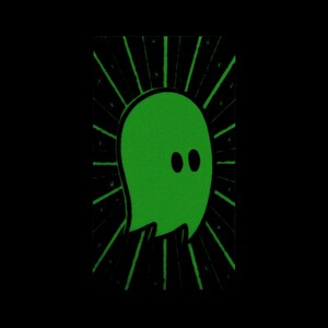 Ghostastic glow in the dark ghost sticker for phones, phone cases, water bottles, laptops and skateboards image 3