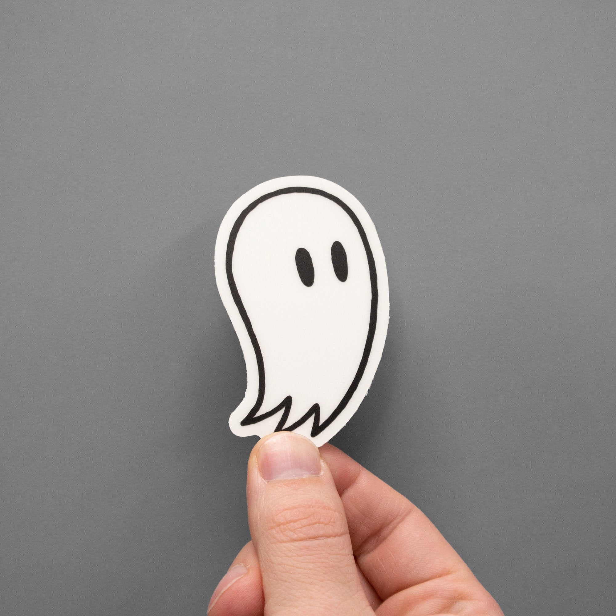 Fred the Ghost glow-in-the-dark sticker | glow in the dark ghost sticker for laptops, water bottles, and phone cases