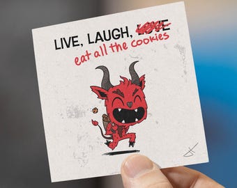 Krampus Art Print | Funny Cryptid Wall Decor