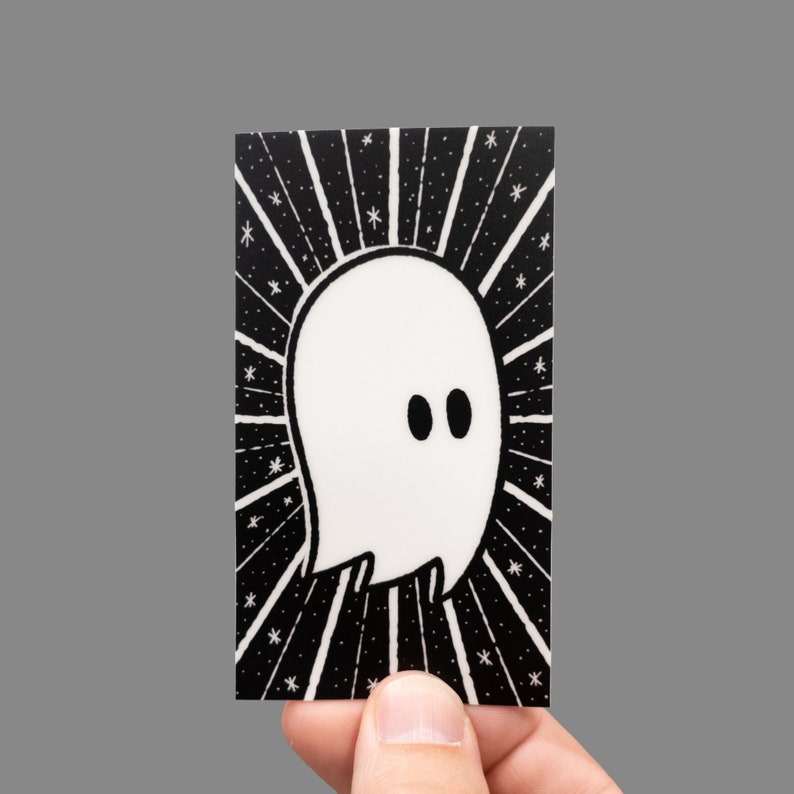 Ghostastic glow in the dark ghost sticker for phones, phone cases, water bottles, laptops and skateboards image 1