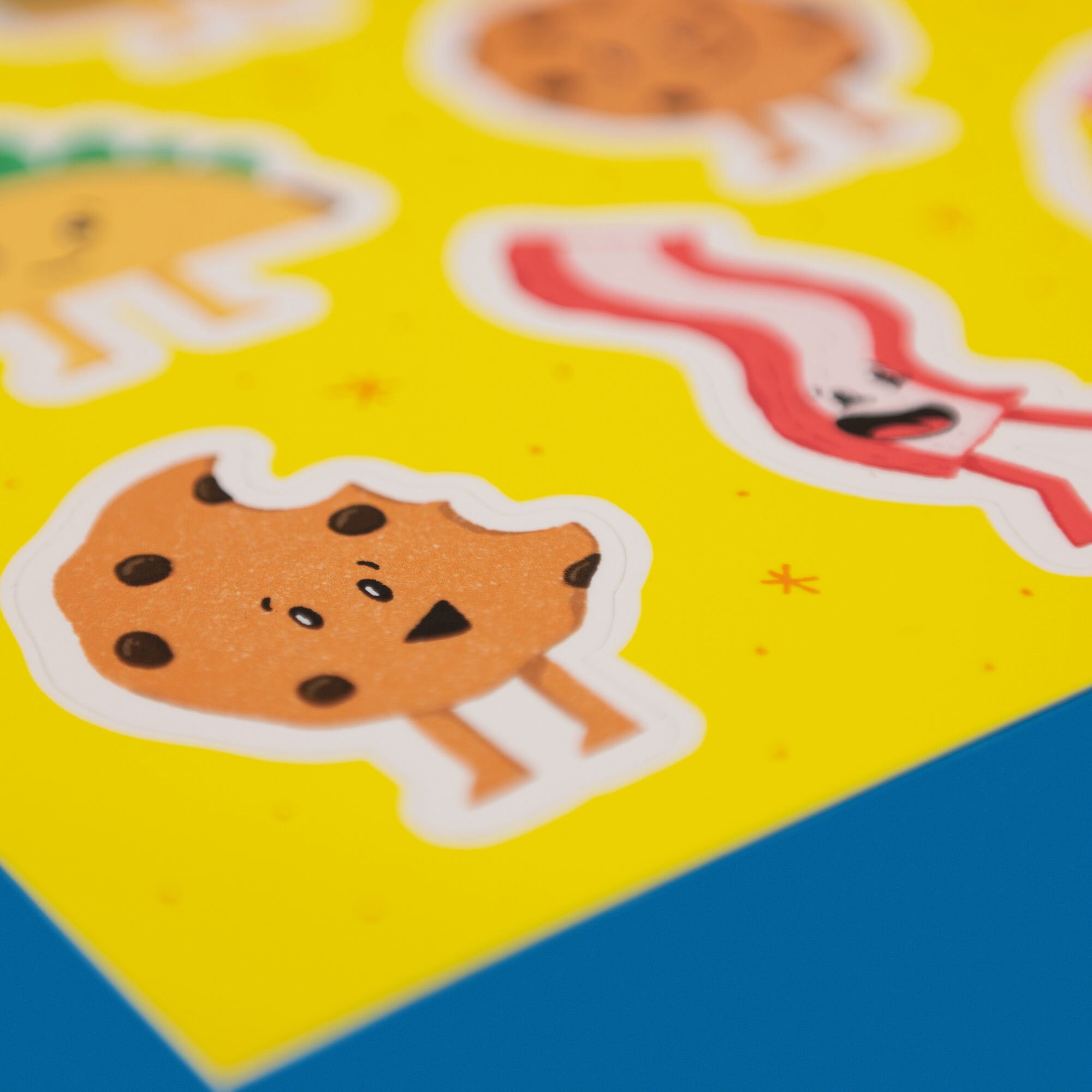 friendly foods sticker sheet cute food stickers for etsy