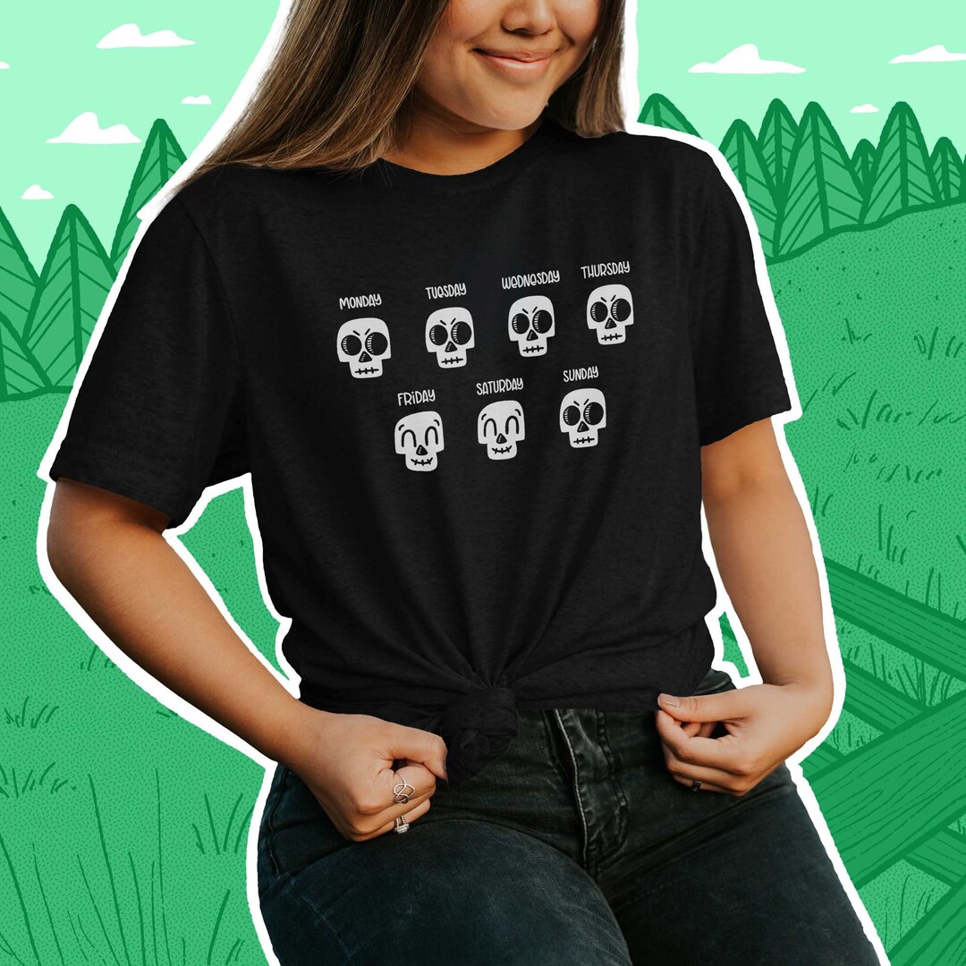 Regular Fit Short Sleeve Shirt - Skull Random Mixed Panel