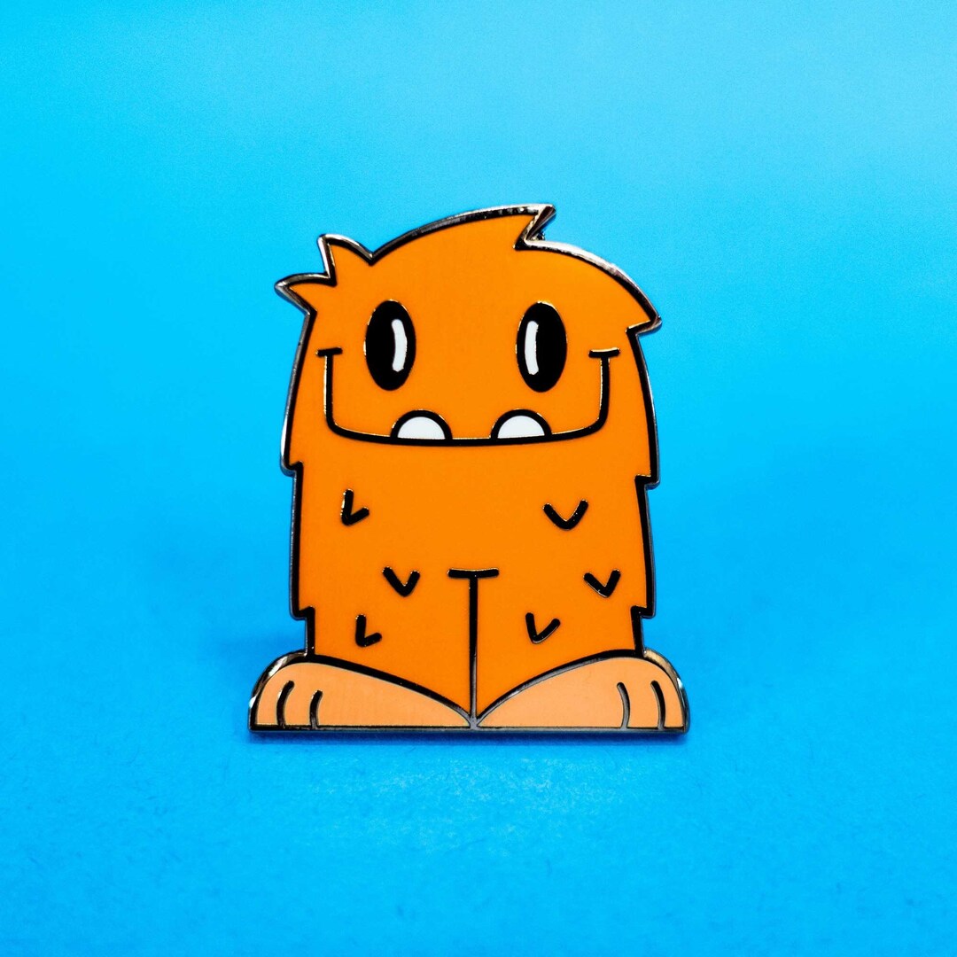 Reggie the Mini Sasquatch Enamel Pin, Monster Pin, Bigfoot, Cute
