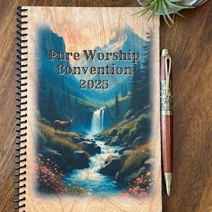 Bellissimo quaderno in legno di ciliegio! "Wildlife" Pure Worship 2025 Convention