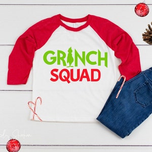 Grinch Squad Shirt/ Christmas Shirt/ Cute Christmas Shirt/ Grinch Shirt/ Christmas Shirt/ Youth Shirt/ Toddler Shirt/ Funny Christmas Shirt