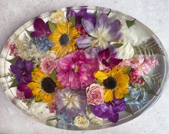 Conservación personalizada de flores secas: Recuerdo de resina para ramo de novia (DEPÓSITO)