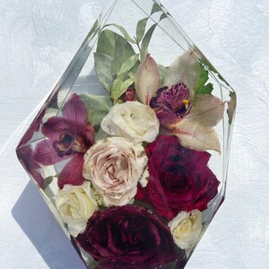 Custom Floral Resin Keepsake: Bridal Bouquet Preservation (DEPOSIT)