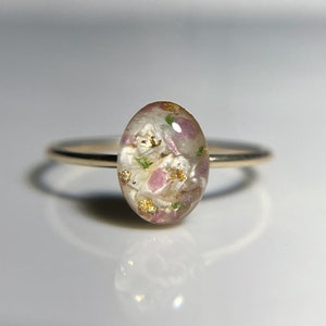 Custom Floral Ring: 14k Gold Filled, Bridal Bouquet Preservation