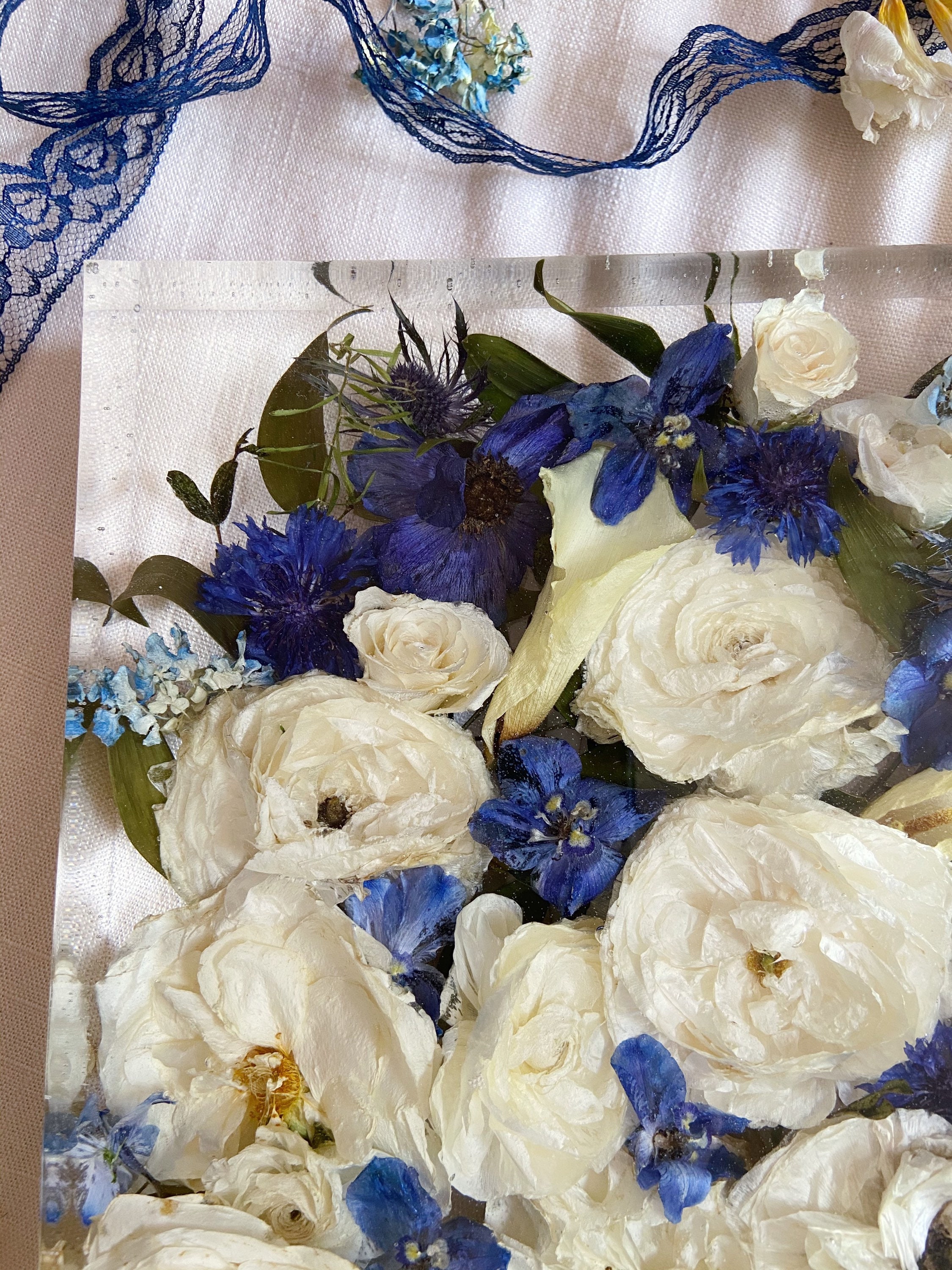 Custom Ring Funeral Flower Keepsake Memorial Jewelry Oval | Etsy